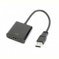 Адаптер Cablexpert (A-USB3-HDMI-02) USB3.0-HDMI, 0.15 м, черный