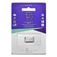 Флеш-накопитель USB 8GB T&G 105 Metal Series Silver (TG105-8G)