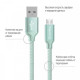 Кабель ColorWay USB-MicroUSB, 2.4А, 2м Mint (CW-CBUM009-MT)