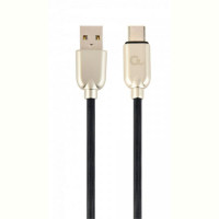 Кабель Cablexpert (CC-USB2R-AMCM-1M) USB 2.0 A - USB Type-C, 2.1А, премиум, 1м, черный