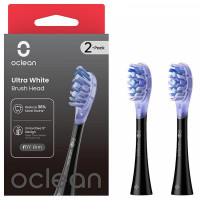 Насадка для зубной электрощетки Oclean UW02 B02 Ultra White Brush Head Black (2 шт) (6970810553550)