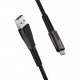 Кабель ColorWay USB-MicroUSB, 2.4А, 1м, Zinc Alloy + Led, Black (CW-CBUM035-BK)