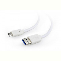 Кабель Cablexpert USB - USB Type-C V 3.0 (M/M), 0.5 м, премиум, белый (CCP-USB3-AMCM-W-0.5M) 