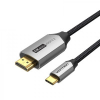 Кабель Vention HDMI - USB Type-C (M/M), V 2.0, 1.5 м, черный/серый (CRBBG)