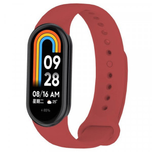 Силиконовый ремешок BeCover для Xiaomi Mi Smart Band 8 Dark Red (709385)