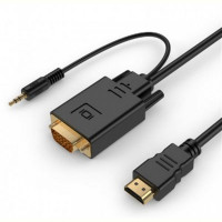 Кабель Cablexpert (A-HDMI-VGA-03-10) HDMI-VGA-3.5мм, 3м
