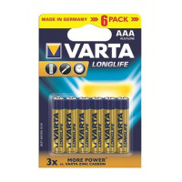 Батарейка Varta Longlife AAA/LR03 BL 6шт
