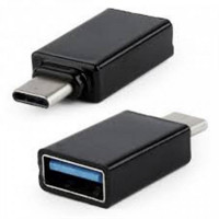 Адаптер Cablexpert USB Type-C - USB V 2.0 (M/F) Black (A-USB2-CMAF-01)