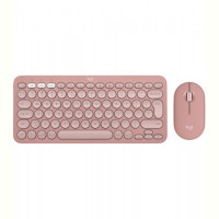 Комплект (клавиатура, мышь) беспроводной Logitech Pebble 2 Combo Rose (920-012241)