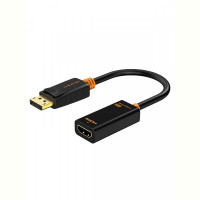 Переходник Сabletime DisplayPort – HDMI V 2.0 (M/F), 0.2 м, (1920*1080p)/60HZ, Black (CP22B)