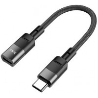 Адаптер Hoco U107 USB-C - Lightning (M/F), 0.1 м, Black (U107CLB)