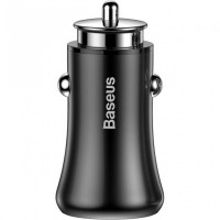Автомобильное зарядное устройство Baseus Gentleman (2USB, 4.8А) Black (CCALL-GB01)