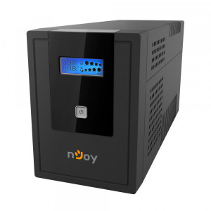 ИБП NJOY Cadu 2000 (UPCMTLS620HCAAZ01B), Lin.int., AVR, 4 x Schuko, USB, LCD, пластик