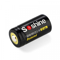 Аккумулятор Soshine Protected CR123A/16340 3.7V 700mAh 1шт