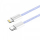 Кабель ColorWay Lightning + USB Type-C (M/M), 3.0 А, 1 м, Purple (CW-CBPDCL061-PU)
