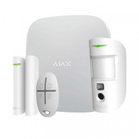 Комплект беспроводной сигнализации Ajax StarterKit Cam Plus (8EU) UA white с фотоверификацией тревог и поддержкой LTE