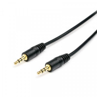 Аудио-кабель Atcom 3.5 мм - 3.5 мм (M/M), 0.8 м, Black (17434) пакет