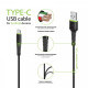 Кабель Intaleo CBFLEXT1 USB-USB Type-C 1.2м Black (1283126487484)