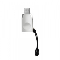 Адаптер Hoco OTG UA10 USB - micro USB (F/M) Silver (6957531070283)
