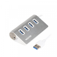 Концентратор USB 3.0 Maxxter 4хUSB3.0 Silver (HU3A-4P-01) 