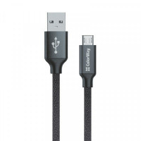 Кабель ColorWay USB-MicroUSB, 2.4А, 2м Black (CW-CBUM009-BK)