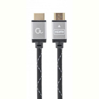 Кабель Cablexpert HDMI - HDMI V 1.4 (M/M), 3 м, черный/серый (CCB-HDMIL-3M) коробка
