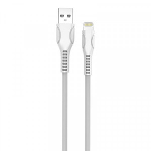 Кабель ColorWay USB-Lightning (line-drawing), 2.4А, 1м, White (CW-CBUL027-WH)