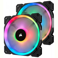 Вентилятор Corsair LL140 RGB Twin Pack (CO-9050074-WW), 140x140x25мм, 4-pin, черный