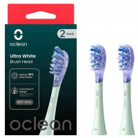 Насадка для зубной электрощетки Oclean UW01 G02 Ultra White Brush Head Green (2 шт) (6970810553529)