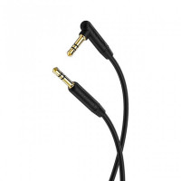 Аудио-кабель Borofone BL4 3.5 мм - 3.5 мм (M/M), 1 м, угловой, черный (BL4B)