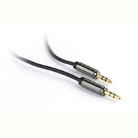 Аудио-кабель Cablexpert 3.5 мм - 3.5 мм (M/M), 1 м, черный (CCAP-444-1M)