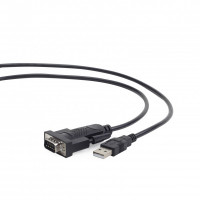 Кабель Cablexpert USB - COM (M/M), 1.5 м, черный (UAS-DB9M-02)