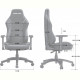 Кресло для геймеров Anda Seat Luna Size L Fabric Grey (AD18-44-G-F)