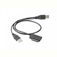Адаптер Cablexpert USB - Slim SATA II (M/M), 0.5 м, черный (A-USATA-01)