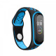 Ремешок BeCover Nike Style для Xiaomi Mi Smart Band 5/Mi Smart Band 6 Black-Blue (705150)