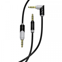 Аудио-кабель SkyDolphin SR09 Rotate Aluminium Connector 3.5 мм - 3.5 мм (M/M), 1.5 м, Black (AUX-000064)
