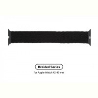 Ремешок Armorstandart Braided Solo Loop для Apple Watch 42mm/44mm/45mm/49mm Charcoal Size 8 (160 mm) (ARM58073)