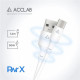 Кабель ACCLAB PwrX USB-USB Type-C 1.2 м 30W White (1283126559532)