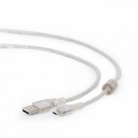 Кабель Cablexpert USB - micro USB V 2.0 (M/M), 1.8 м, прозрачный (CCP-mUSB2-AMBM-6-TR)