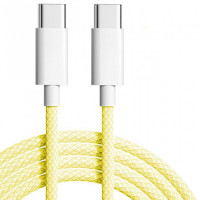 Кабель Apple Woven Charge USB Type-C - USB Type-C, 1м, Yellow (K28436)