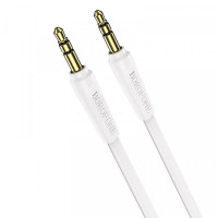 Аудио-кабель Borofone BL6 3.5 мм - 3.5 мм (M/M), 1 м, белый (BL6-1W)
