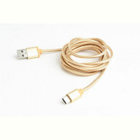 Кабель Cablexpert USB - USB Type-C V 2.0 (M/M), 1.8 м, золотистый (CCB-mUSB2B-AMCM-6-G)