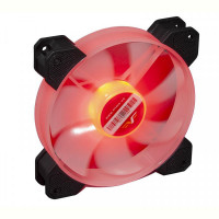 Вентилятор Frime Iris LED Fan Mid Red (FLF-HB120MR8), 120х120х25 мм, 3-pin Molex, Black/White