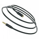 Аудио-кабель Borofone BL12 3.5 мм - 3.5 мм (M/F), 2 м, черный (BL12-2B)