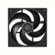 Вентилятор ID-Cooling AS-140-K, 140x140x25мм, 4-pin PWM, черный