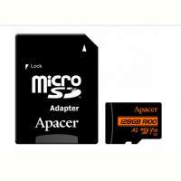 Карта памяти MicroSDXC 128GB UHS-I/U3 Class 10 Apacer (AP128GMCSX10U8-R) + SD адаптер