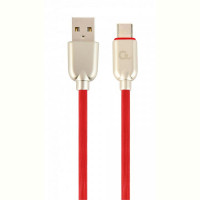 Кабель Cablexpert (CC-USB2R-AMCM-1M-R) USB 2.0 A - USB Type-C, 2.1А, премиум, 1м, красный