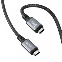 Кабель Hoco US01 USB Type-C - USB Type-C (10Gbps), 100W, 1.2 м, Black (US0112B)