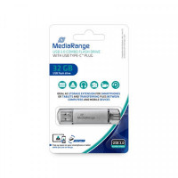 Флеш-накопитель USB3.0 32GB Type-C MediaRange Silver (MR936)