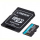 Карта памяти MicroSDXC  512GB UHS-I/U3 Class 10 Kingston Canvas Go! Plus R170/W90MB/s+ SD-адаптер (SDCG3/512GB)